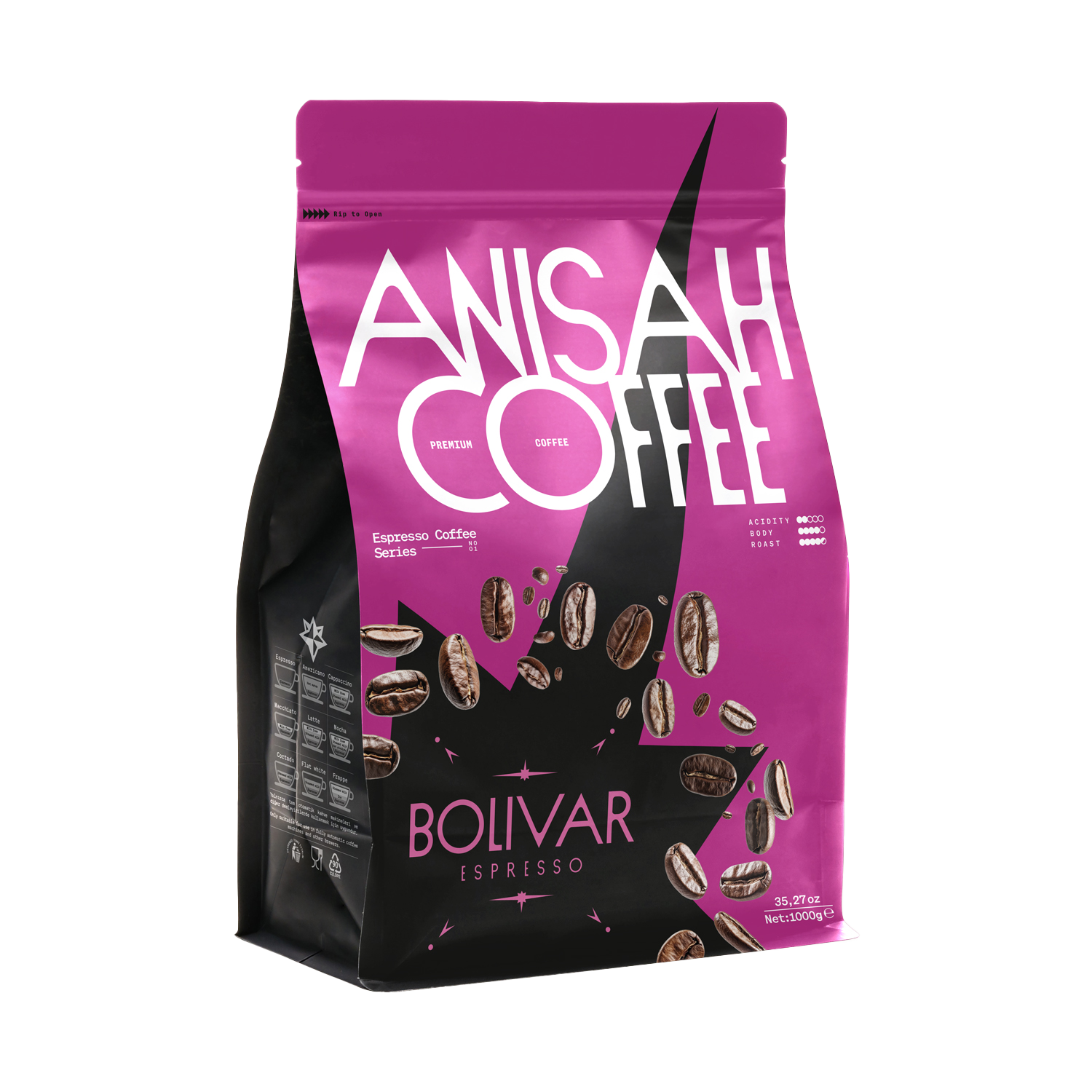 Bolivar Espresso Çekirdek Kahve | 1000gr